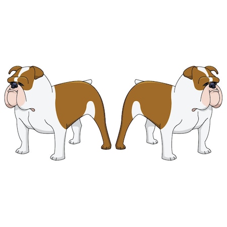 Signmission Bulldog Dog Decal, Dog Lover Decor Vinyl Sticker D-24-Bulldog